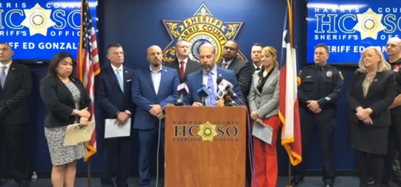 Harris County Sheriff’s Office Captain Chris Sandoval briefed news outlets at 10 a.m. Jan. 18 regarding the outcome of Operation Kickoff 2020 – a human trafficking sting that netted 30 arrests and rescued at least six women from forced prostitution.